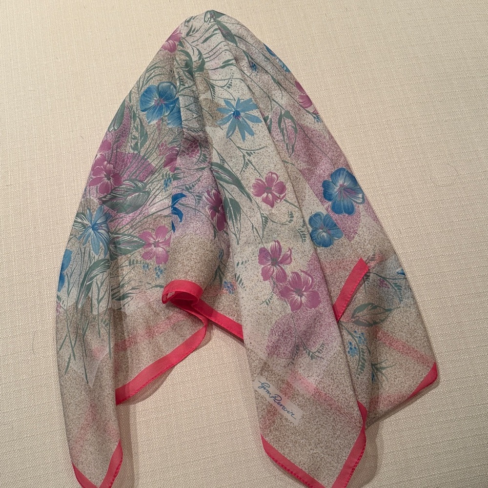 Vintage Jim Renoir Large Scarf Italy